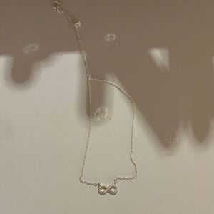 Elegant Silver Infinity Necklace